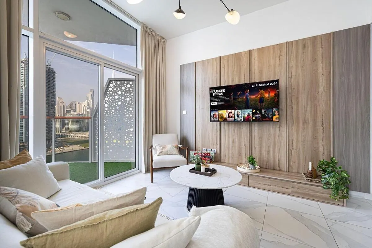 Panoramic! Burj Khalifa And Canal View! Dubai Forenede Arabiske Emirater
